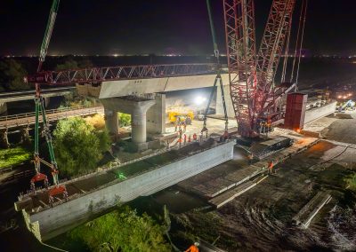 crawler crane bridge trestle