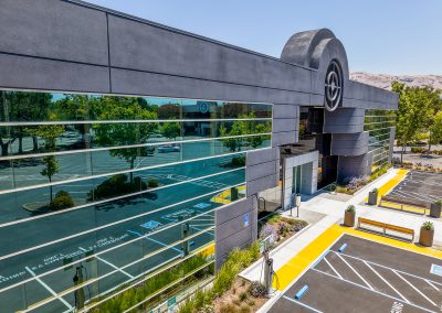 aerial view commercial real estate property Fremont