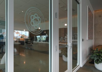 cafe at modern biotech building in Brisbane