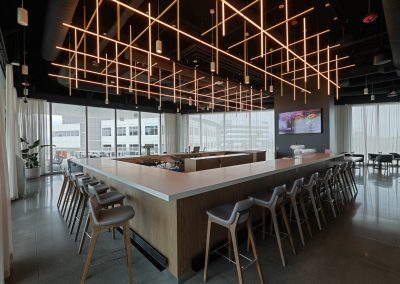 restaurant bar at modern biotech building in Brisbane