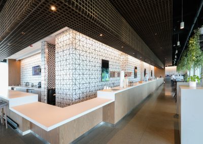 restaurant at modern biotech building in Brisbane