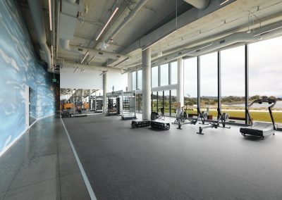 gym at modern biotech building in Brisbane