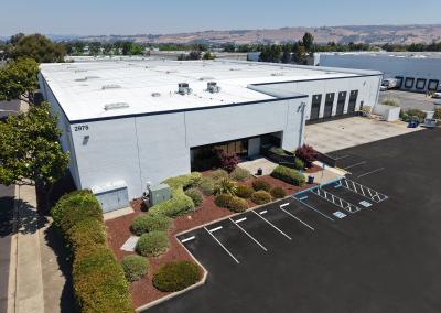 aerial view commercial real estate property Union City