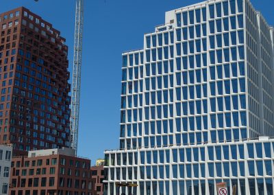 tower crane at Mission Rock development in San Francisco