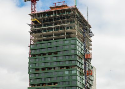 tower crane at Mission Rock development in San Francisco