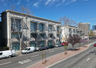 Aerial photo of Museum Park Apartments in San Jose