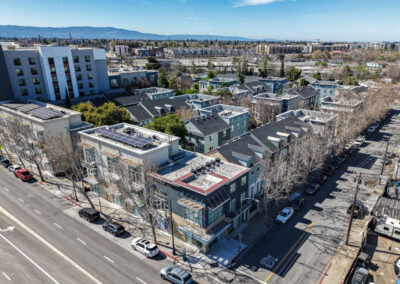 Aerial photo of Museum Park Apartments in San Jose