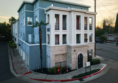 Aerial photo of Museum Park Apartments in San Jose