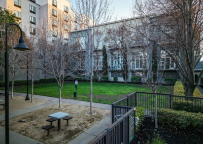 Aerial photo of Museum Park Apartments in San Jose