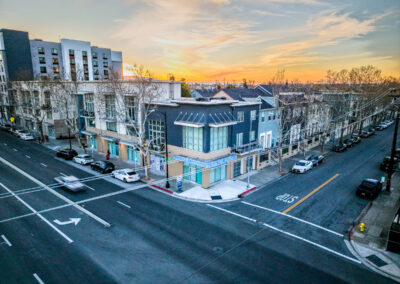 Aerial photo of Museum Park Apartments in San Jose