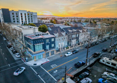 Aerial photo of Museum Park Apartments in San Jose