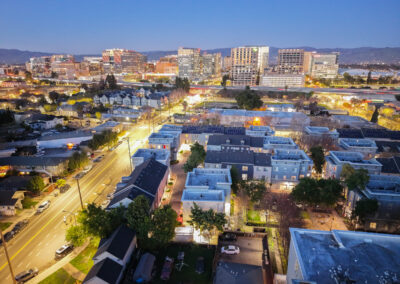 Aerial photo of Museum Park Apartments in San Jose