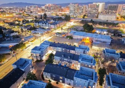 Aerial photo of Museum Park Apartments in San Jose